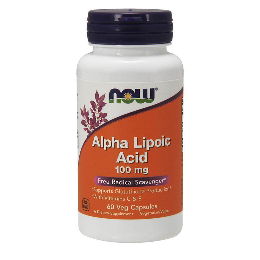 NOW Foods Alpha Lipoic Acid 100mg [60 Caps], General Health, NOW Foods, HealthTwin Supplements & Vitamins