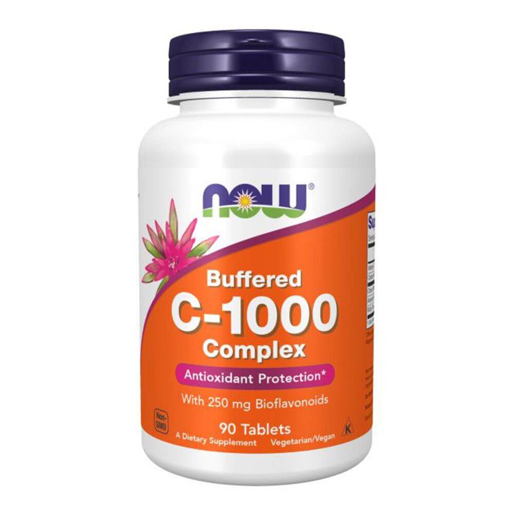NOW Foods C-1000 Buffered Complex [90 Tabs], Vitamin C, NOW Foods, HealthTwin Supplements & Vitamins