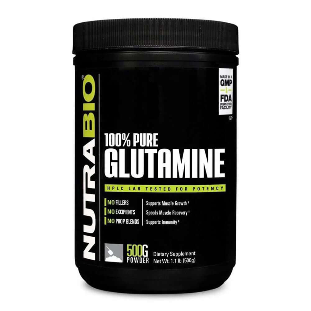 Nutrabio Glutamine [500g], Glutamine, NutraBio, HealthTwin Supplements & Vitamins