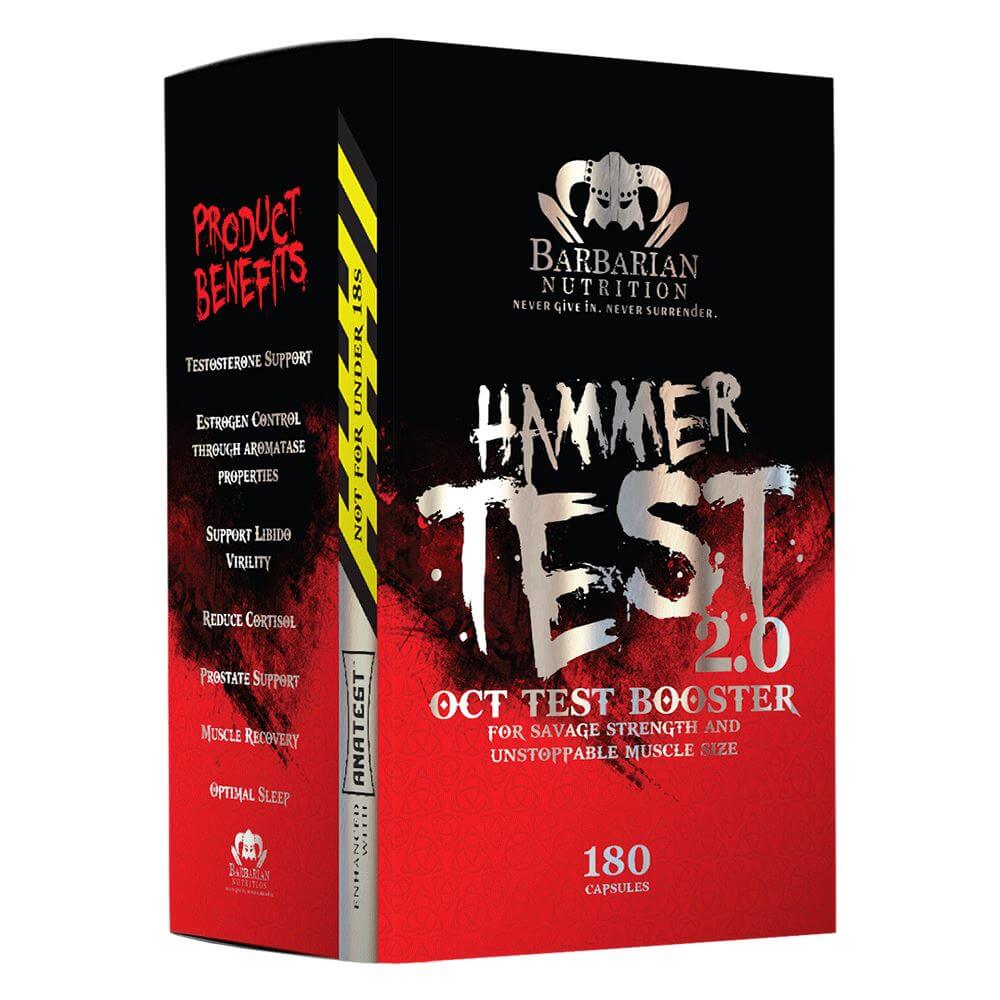 Barbarian Nutrition Hammer Test 2.0, Testosterone Booster, Barbarian Nutrition, HealthTwin Supplements & Vitamins