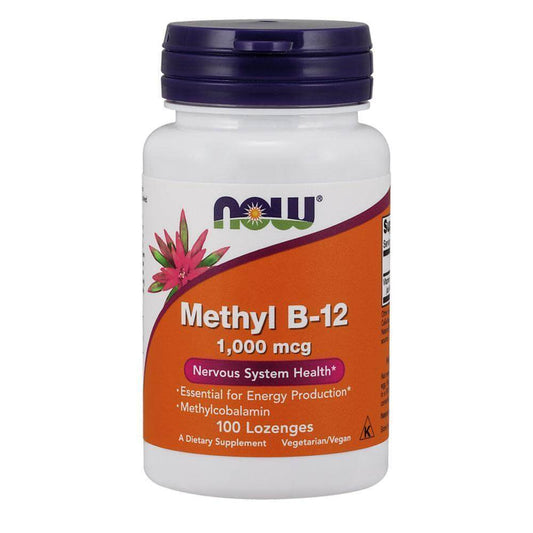 NOW Foods Methyl B-12 1000mcg [100 Lozenges], Vitamin B, NOW Foods, HealthTwin Supplements & Vitamins