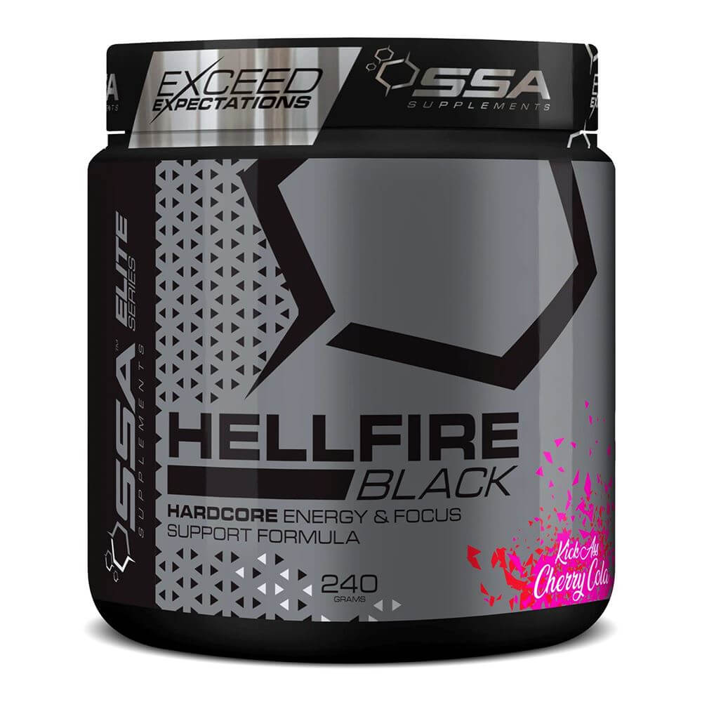 SSA HellFire Black, Stimulant Based Pre-Workout, SSA Supplements, HealthTwin Supplements & Vitamins