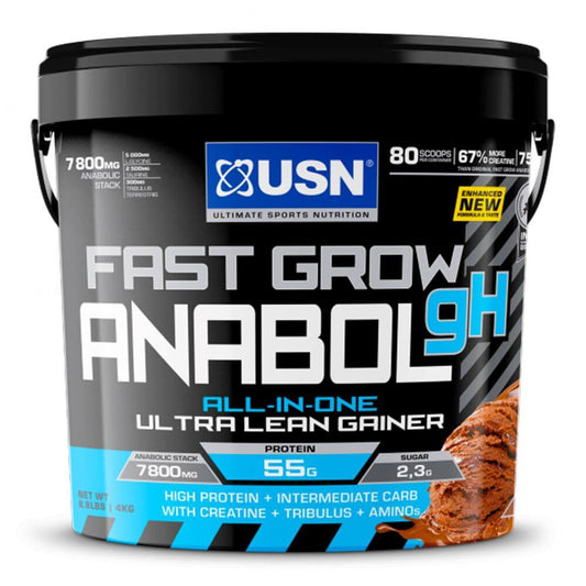 USN Fast Grow Anabolic [4kg], Mass Gainer, USN, HealthTwin Supplements & Vitamins